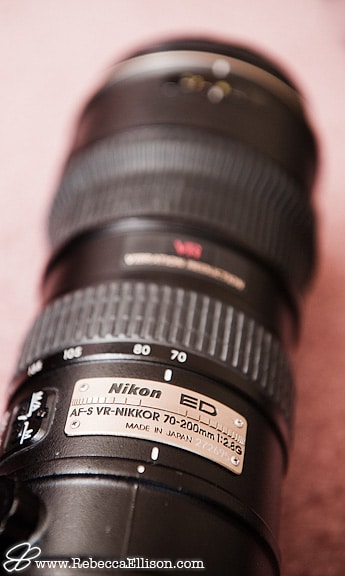 Nikon 70-200mm F2.8 VR lens