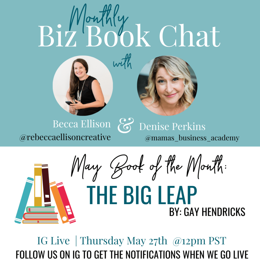 Biz book chat on The Big Leap by Gay Hendricks