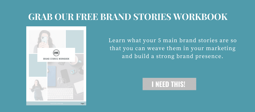 free brand stories workbook for brand marketing
