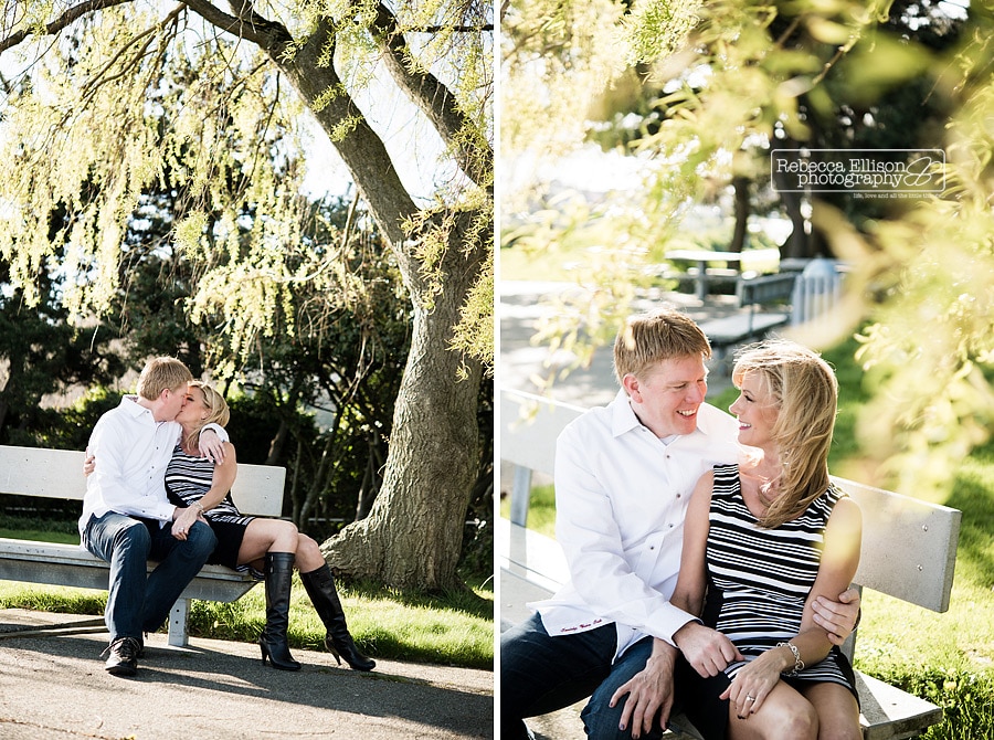 engagement photos of mature couple at smith cove park Seattle Photography by engagement photographer Rebecca Ellison