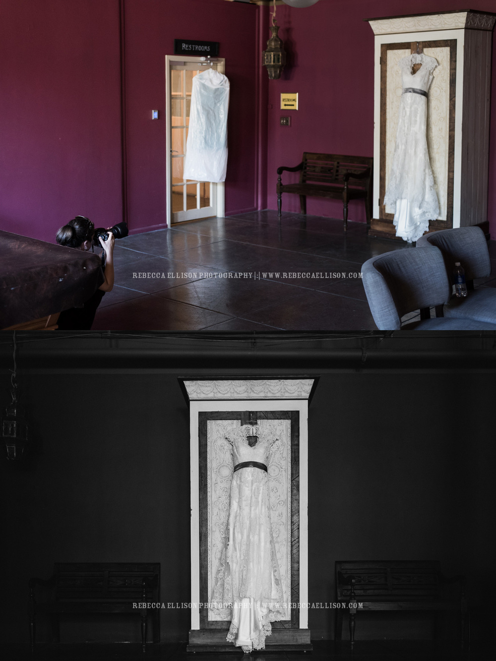 Wedding photography behind the scenes : Dress Shot