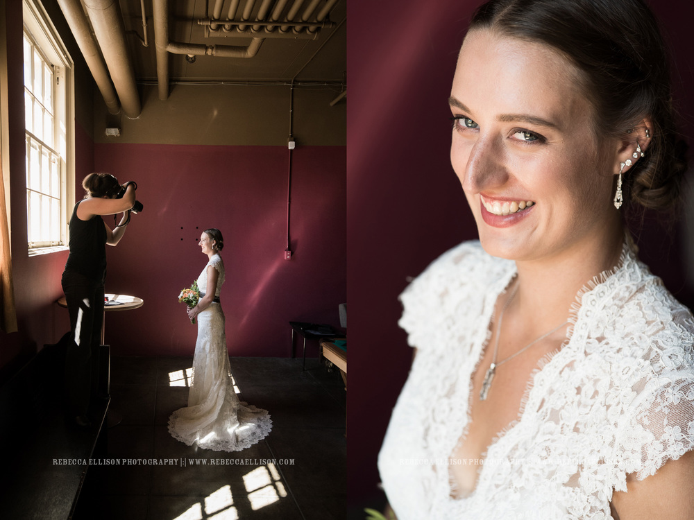 Wedding behind the scenes : bridal portrait