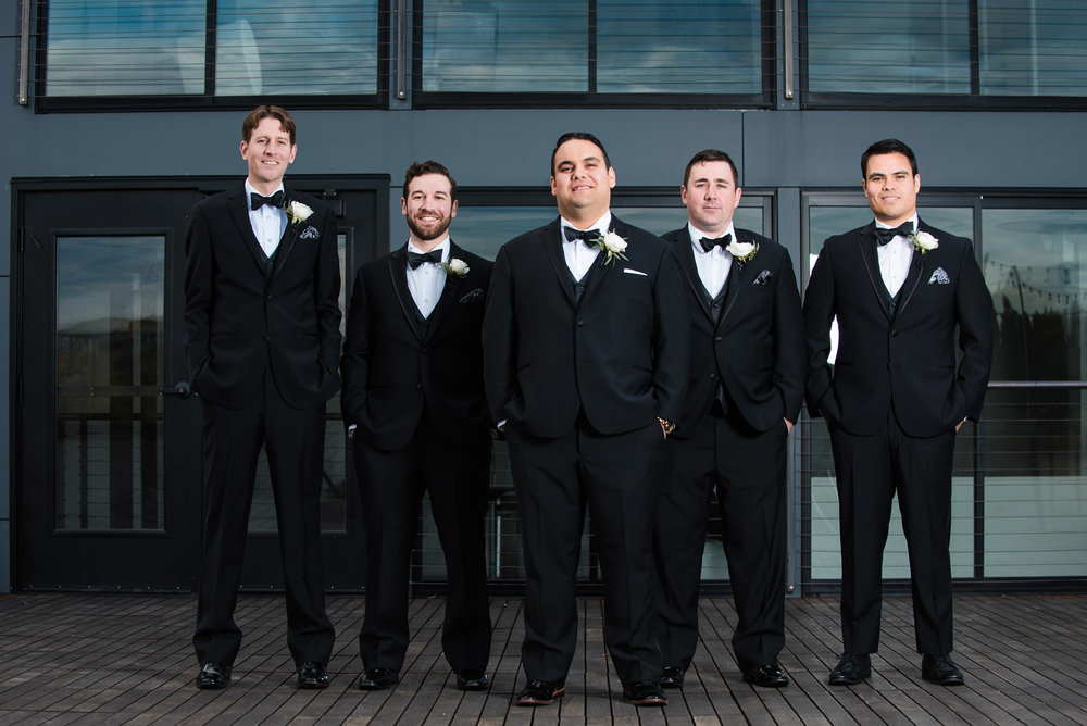 outdoor winter portraits for Fremont Foundry Wedding in Seattle