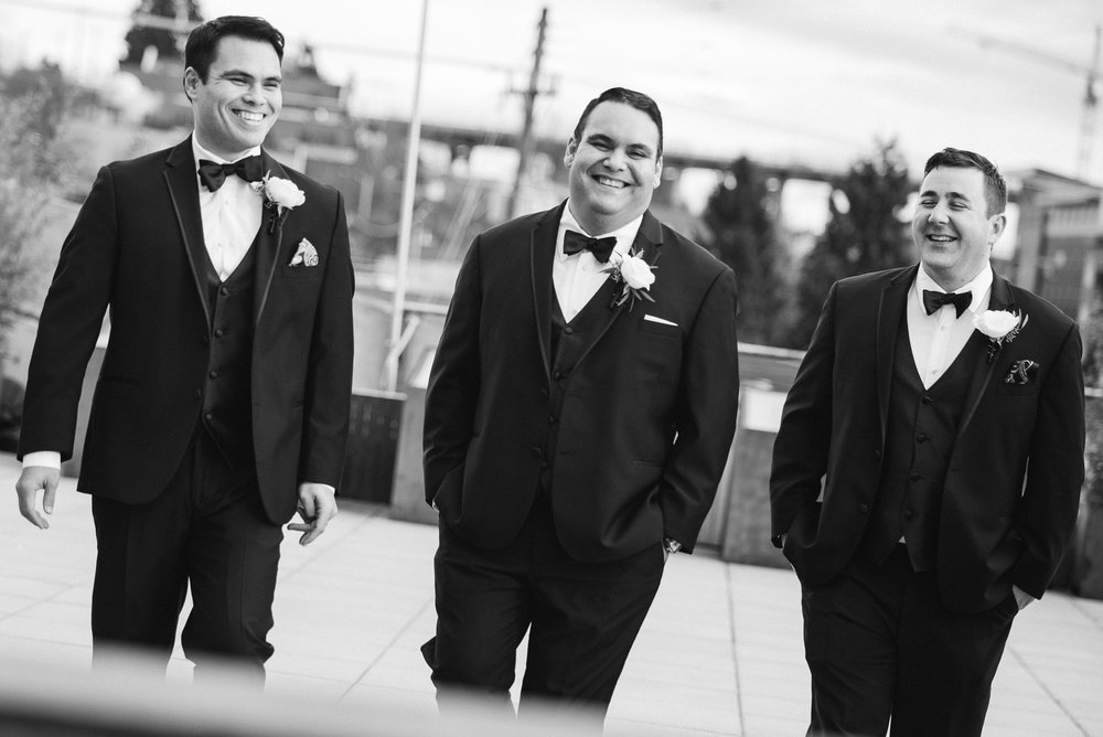 outdoor winter portraits for Fremont Foundry Wedding in Seattle