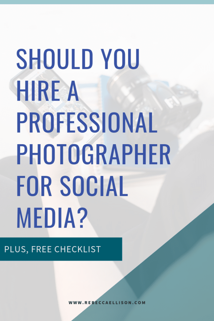 should you hire a professional photographer for social media? We go over when you should and should not invest in a professional for your business.