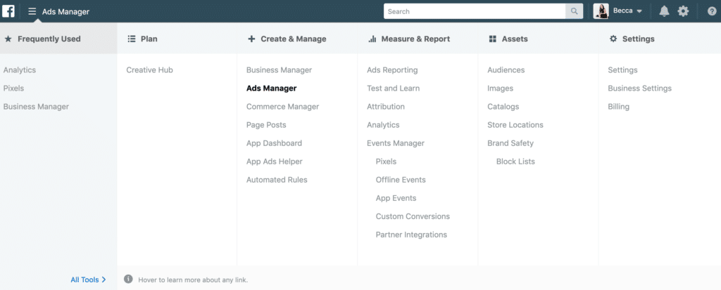 FB ads manager 1024x413 1