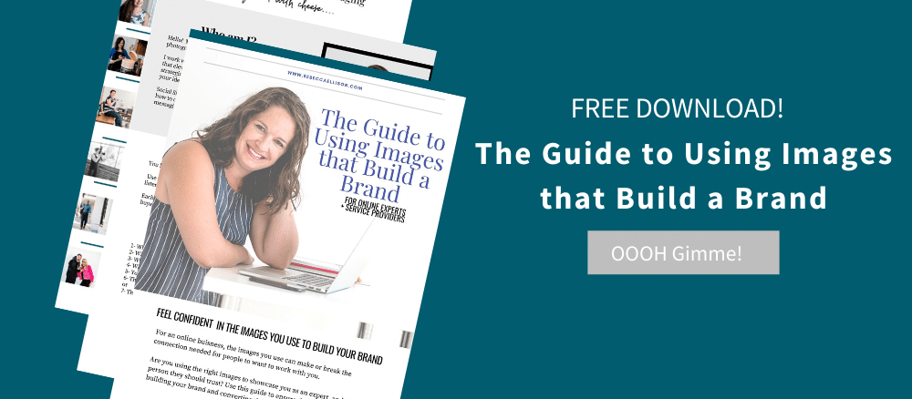 Free guide to using images that build a brand