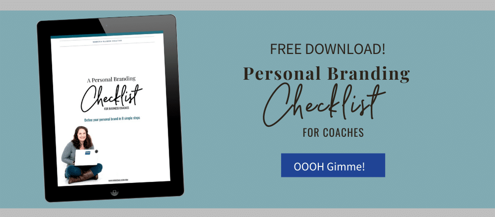 Free personal branding checklist for coaches and online service based businesses