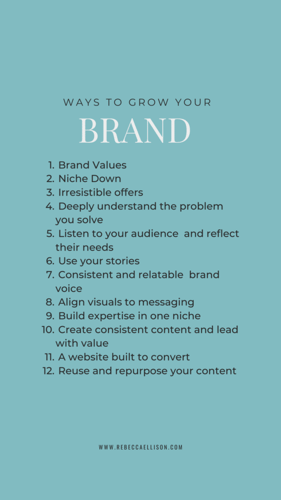 12 ways to build your brand online as a service based business.