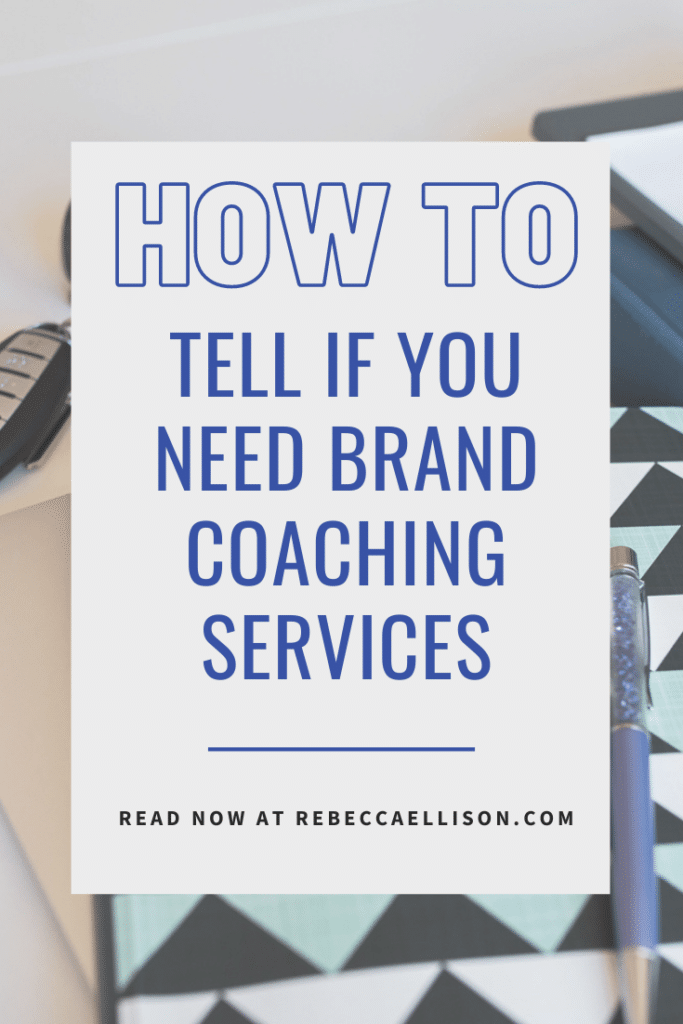 text overlay on image, how to tell if you need brand coaching services
