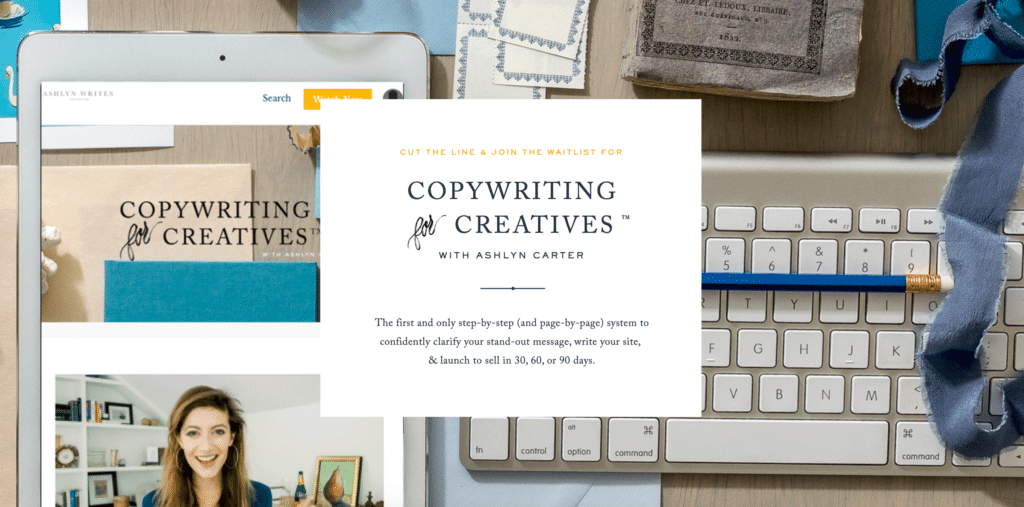 best business courses online roundup with Copywriting for Creatives by Ashlyn Carter of Ashlyn Writes