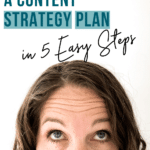 create a content strategy plan