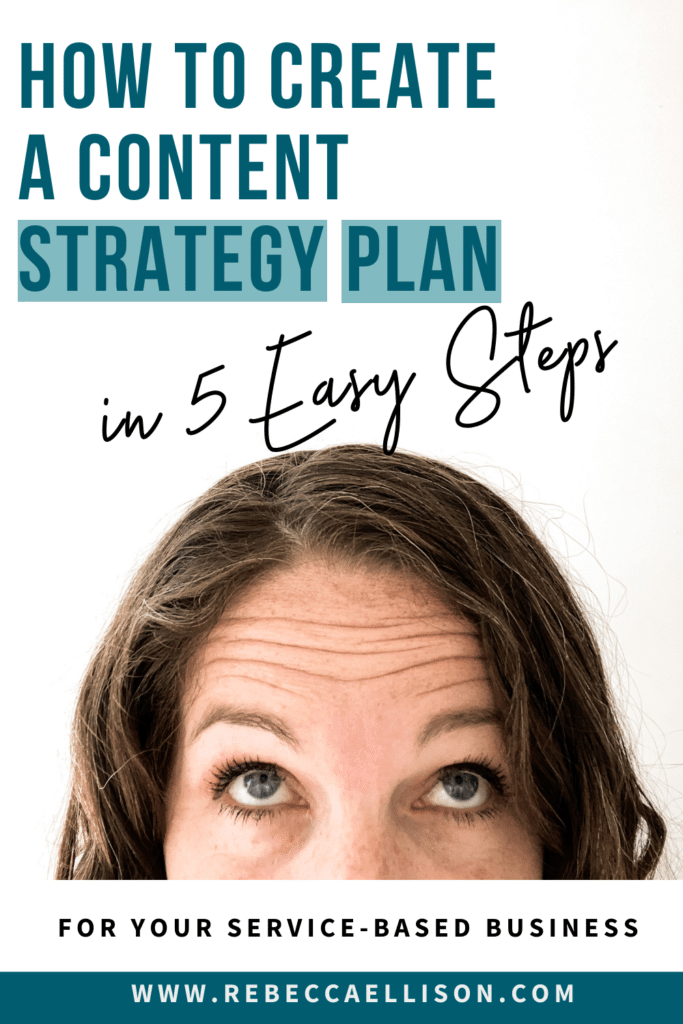 how to create a content strategy plan 