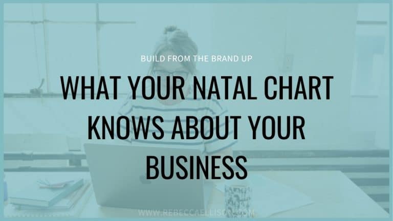 Rebecca Ellison personal brand strategist — what your natal chart knows about your business